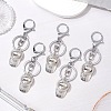 5Pcs Baseball Cap CCB Plastic Keychains KEYC-JKC01059-2
