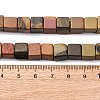 Natural Picasso Stone/Polychrome Jasper Beads Strands G-B155-C10-8x8mm-5