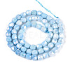 Anti-Tarnish Electroplate Glass Beads Strands GLAA-N057-6mm-01-2
