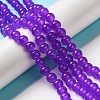 Baking Paint Imitation Jade Glass Round Bead Strands X1-DGLA-Q021-8mm-27-1