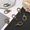 Tibetan Style Alloy Lobster Claw Clasps PALLOY-O027-AB01-4