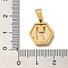 304 Stainless Steel Charms LS-STAS-H227-01G-H-3
