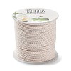 20M Polyester Braided Cord for Jewelry Making OCOR-G015-04A-12-2