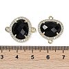 Natural Mixed Gemstone Faceted Oval Links G-B126-01G-4