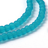 Baking Paint Transparent Glass Bead Strands GLAA-S031-4mm-37-2