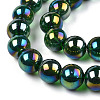Electroplate Transparent Glass Beads Strands GLAA-T032-T10mm-AB22-3
