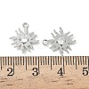Brass Micro Pave Cubic Zirconia Pendants KK-Z136-43A-P-3