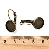 Brass Leverback Earring Findings KK-H023-AB-NF-3