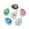 Alloy Enamel Pendants ENAM-F143-09-G-2