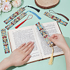 5Pcs Rectangle Shape Poplar Plywood Wooden Bookmarks AJEW-UN0002-47A-4