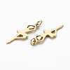 Ion Plating(IP) 316 Surgical Stainless Steel Pendants STAS-N097-082-NR-2