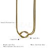 304 Stainless Steel 2-Strand Handmade Knot Snake Chain Necklaces for Couples BU0455-1-3