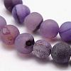 Natural Druzy Geode Agate Bead Strands G-K166-09-10mm-07-3