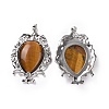 Natural Tiger Eye Big Pendants G-P496-01P-20-2