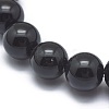 Synthetic Black Stone Bead Stretch Bracelets BJEW-K212-A-032-3