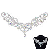 Flower Hotfix Rhinestone Iron on Patches Appliques DIY-WH0671-064B-1