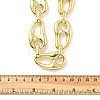 Acrylic Chunky Coffee Bean Link Chain Necklaces NJEW-D313-01C-3