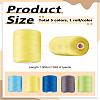 5 Rolls 5 Colors Polyester Threads AJEW-LP0010-16B-2