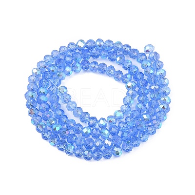 Electroplate Glass Beads Strands EGLA-A044-T3mm-L14-1