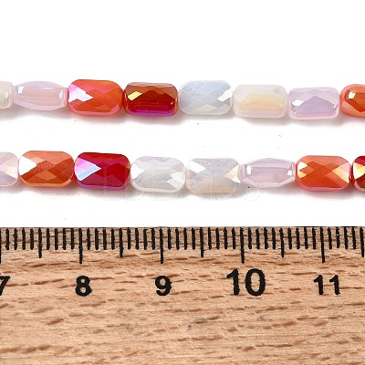 Electroplate Glass Beads Strands EGLA-P065-02A-06-1