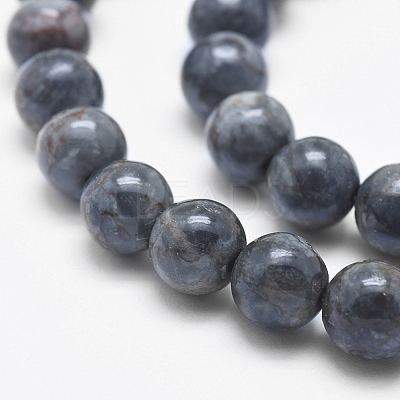 Natural Marble Beads Strands G-K211-6mm-B-1