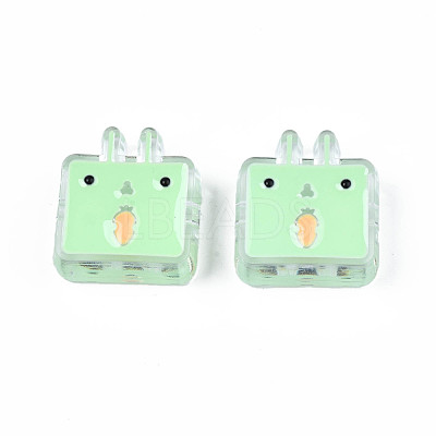 Transparent Acrylic Beads ACRC-S039-10B-1