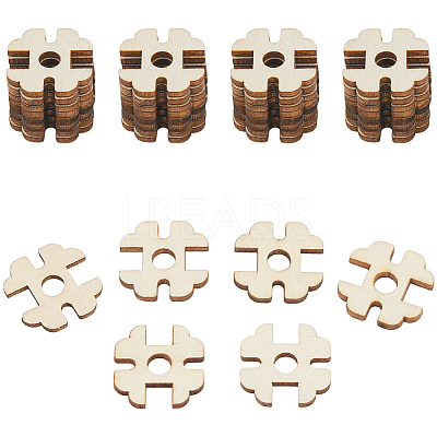 1 Set 1-Hole Wood Buttons BUTT-CY0001-16B-1