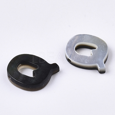 Natural Black Lip Shell Beads X-SSHEL-S265-001Q-1