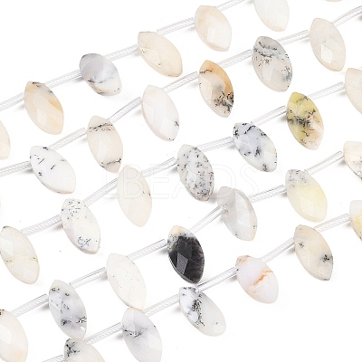 Natural White African Opal Beads Strands G-P607-A02-01-1