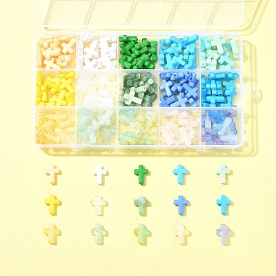 270Pcs 18 Styles Opaque Acrylic Beads SACR-FS0001-41A-1