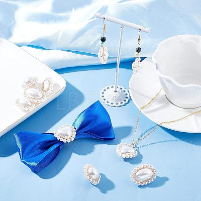 10Pcs 5 Style ABS Plastic Imitation Pearl Pendants FIND-NB0002-48-1