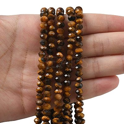 Natural Tiger Eye Bead Strands G-D344-A20-03-1
