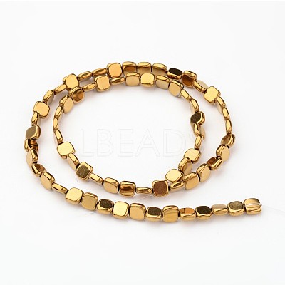 Electroplate Non-magnetic Synthetic Hematite Beads Strands G-I175-30C-1