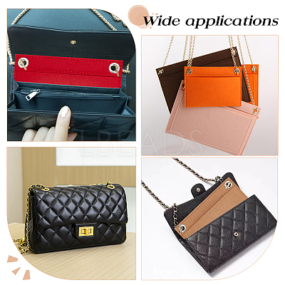 5Pcs 5 Colors Felt Purse Organizer Insert FIND-WR0007-36B-1