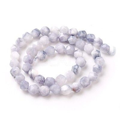 Natural White Jade Beads Strands G-F545-E-1