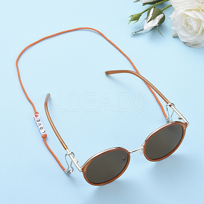 Polyester & Spandex Cord Ropes Eyeglasses Chains AJEW-EH00058-04-1