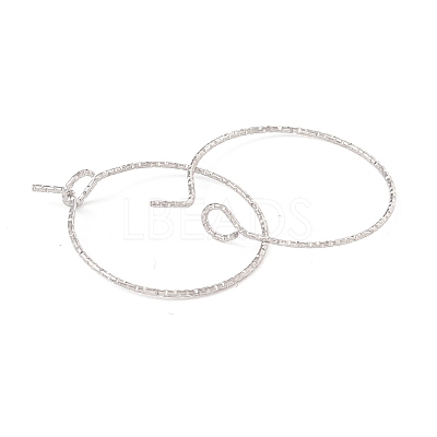 316 Surgical Stainless Steel Hoop Earrings Findings STAS-D183-02P-01-1
