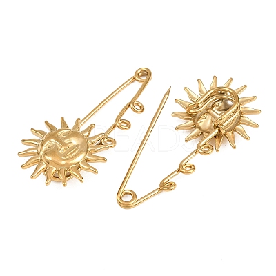 Sun 304 Stainless Steel Safety Pins Brooch Findings SA-CBA098D-13C-G-1