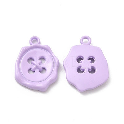 Spray Painted Alloy Pendants FIND-B018-02E-1