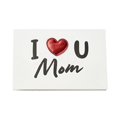 4Pcs Kraft Paper Greeting Cards AJEW-FS0001-30C-1