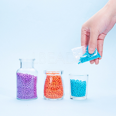 6/0 Baking Paint Glass Seed Beads SEED-OL0002-09-4mm-06-1