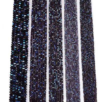 Electroplate Glass Beads Strands EGLA-A044-T1mm-L15-1