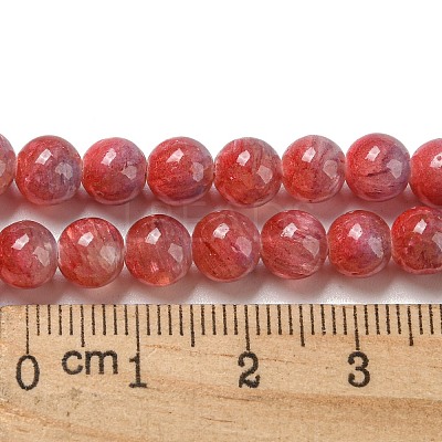 Dyed Natural White Jade Beads Strands G-F764-01D-1