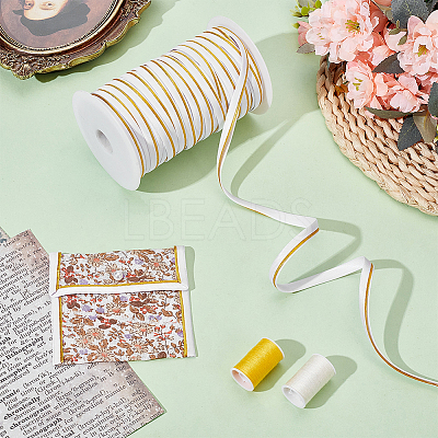 Polyester Satin Piping Ribbon OCOR-WH0091-32B-1
