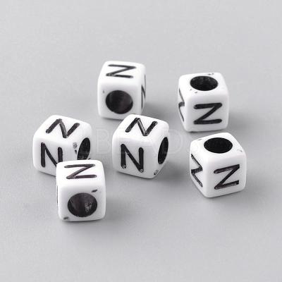 Opaque Acrylic Beads SACR-Q188-02N-1