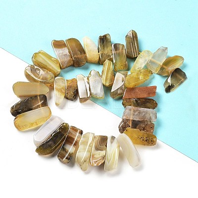 Natural Botswana Agate Beads Strands G-L551B-15-1