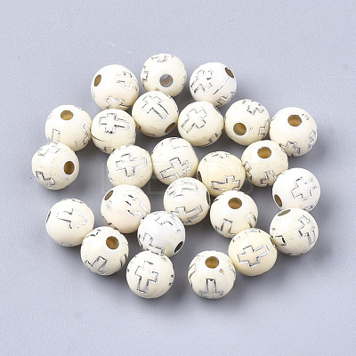 Plating Acrylic Beads PACR-Q113-10M-1