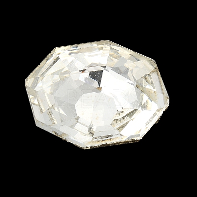 Faceted Glass Rhinestone Cabochons GGLA-C032-05G-1