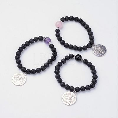 Alloy Charm Bracelets BJEW-JB02674-1
