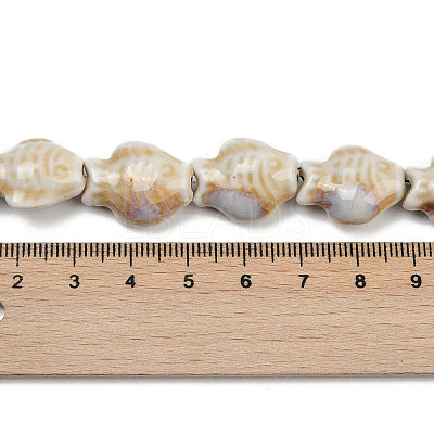 Handmade Porcelain Beads Strands PORC-P030-01A-12-1